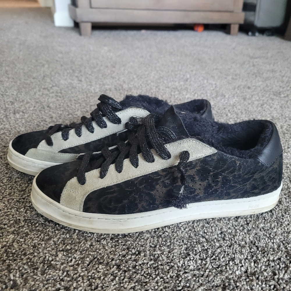 P448 Leopard Suede John Sneakers Size 38